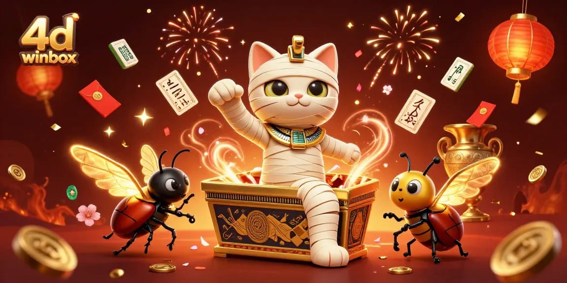 Engage with thrilling 4d winbox gameplay featuring animated mystical characters in a vibrant casino scene.