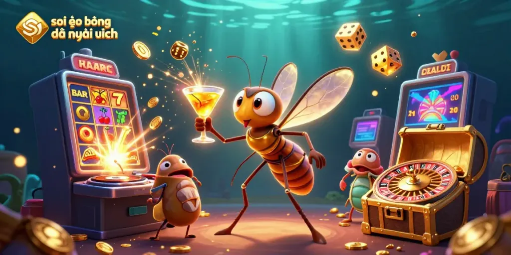 Experience thrilling moments with soi kèo bóng đá mới nhất in an energetic, vibrant casino scene.