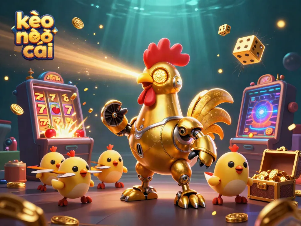 Engage with the kèo nhà cái world of thrilling slots and gaming action in a vibrant 3D scene.