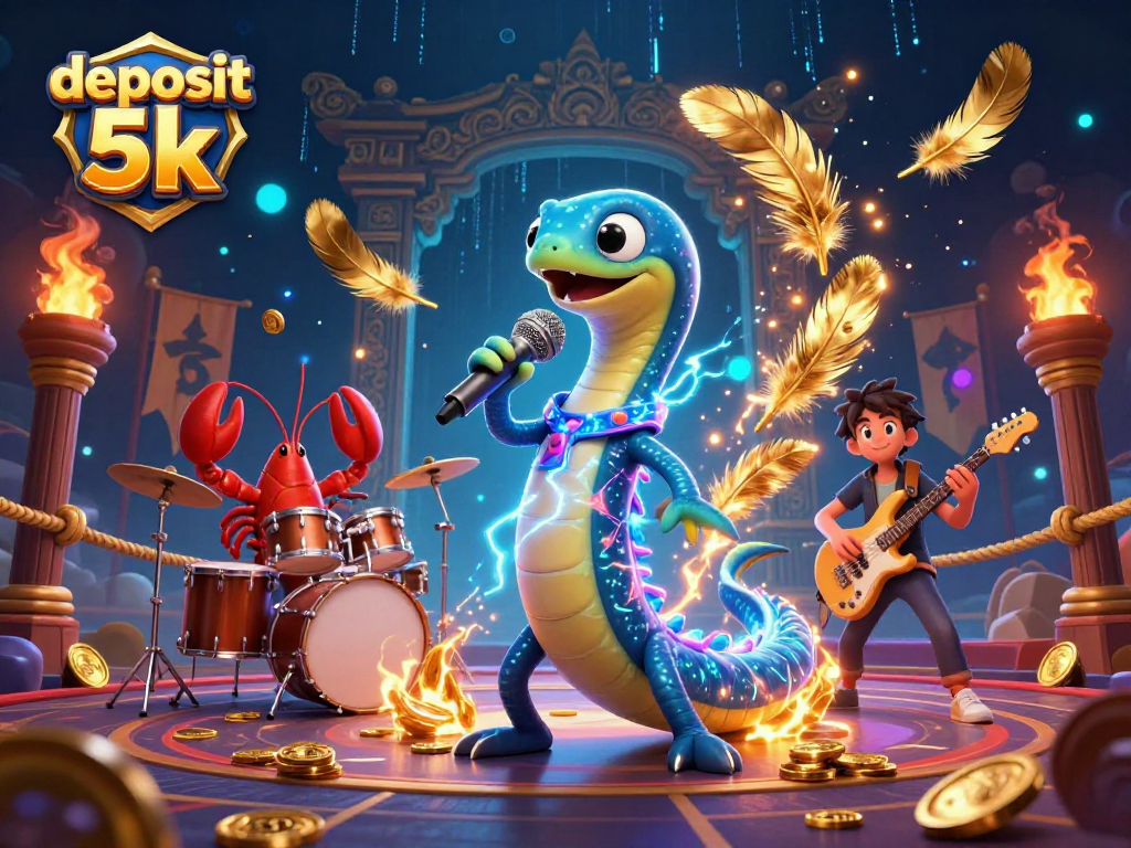 Experience excitement with deposit 5k as a DJ eel and band light up the underwater casino.