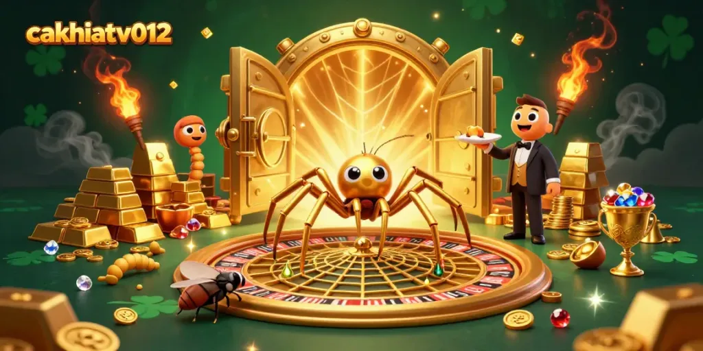 Experience thrilling bets with cakhiatv012 in this vibrant, immersive casino scene.