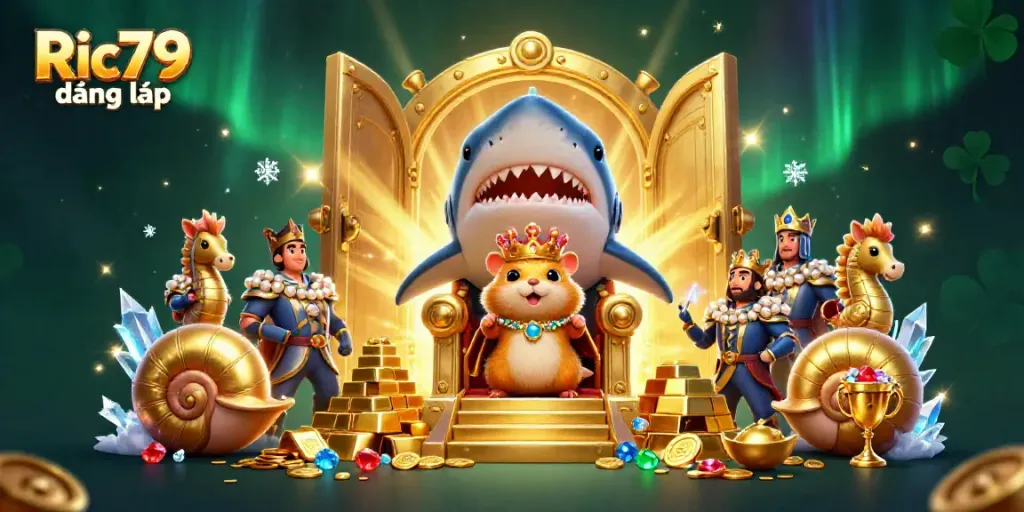 Bet on your luck with Ric79 đăng nhập while enjoying an illustrated 3D fantasy casino scene.
