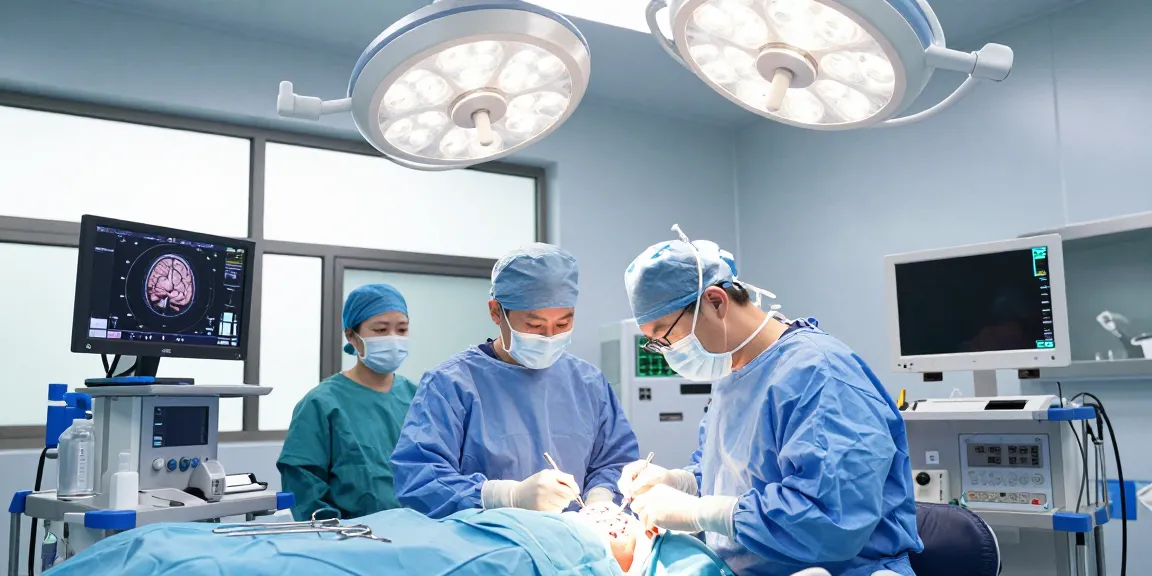 Brain surgery operation showcasing precise techniques and advanced technology for Beyin ameliyatı.