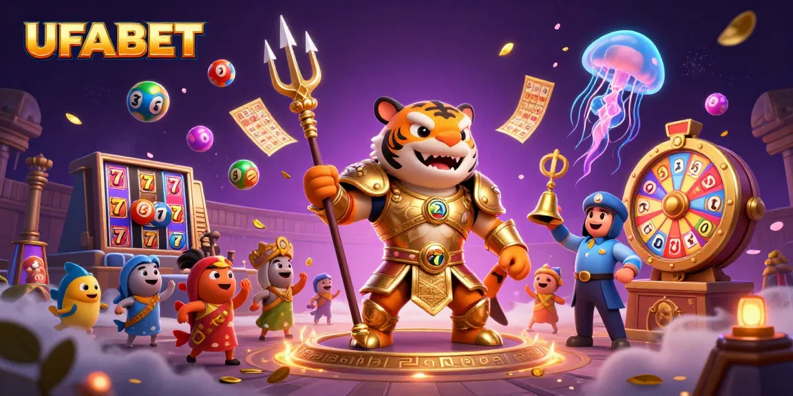 Experience thrilling wins at UFABET with a ferocious tiger shark and dynamic gambling elements.