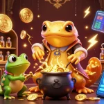 Engaging depiction of keo nha cai sports betting scene featuring sports elements and gold coins.