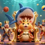 Experience thrilling gameplay at NK88 with vibrant 3D casino elements and a golden hamster king.