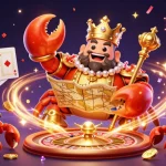 Win big with SAO WIN's exciting games featuring a vibrant crab emperor and casino elements.