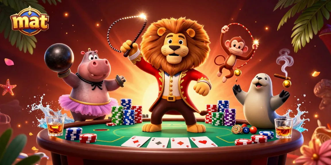 Experience thrilling casino action with mat-inspired characters engaging in vibrant gambling adventures.
