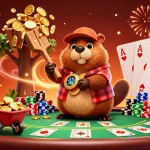 Engage with thrilling 789p casino action as beaver and friends celebrate golden wins!