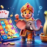 Engage with F88BET as a royal tiger and elephant reveal vibrant casino games.