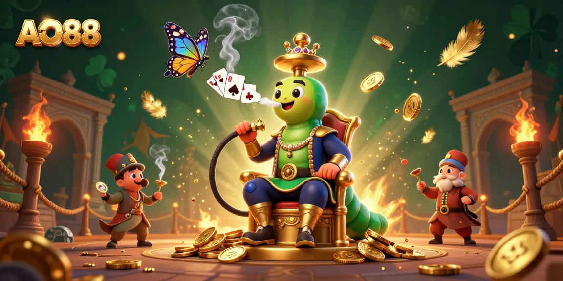 Experience high-stakes gaming at AO88 with vibrant 3D casino elements and dynamic illustrations.