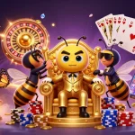 Play thrilling games at sky88v8 while experiencing rich casino visuals and dynamic golden elements.