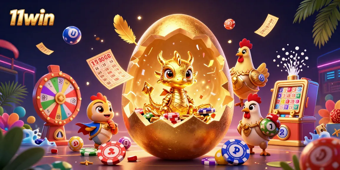 Spin to win with 11win as the golden dragon guards casino treasures and vivid game elements.