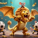 Experience thrilling gameplay with gamebaidoithuong5, where a chimera roars amid dynamic sports action.