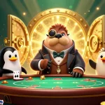 Five88 offers a vibrant poker scene featuring a walrus and his friends in a dynamic gambling environment.