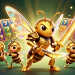 Engage in thrilling slot games at shbetz, featuring golden hornets and dynamic gambling elements.