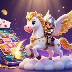 Experience thrilling gameplay with zo win's dazzling slots and card games amidst a fantastical scene.