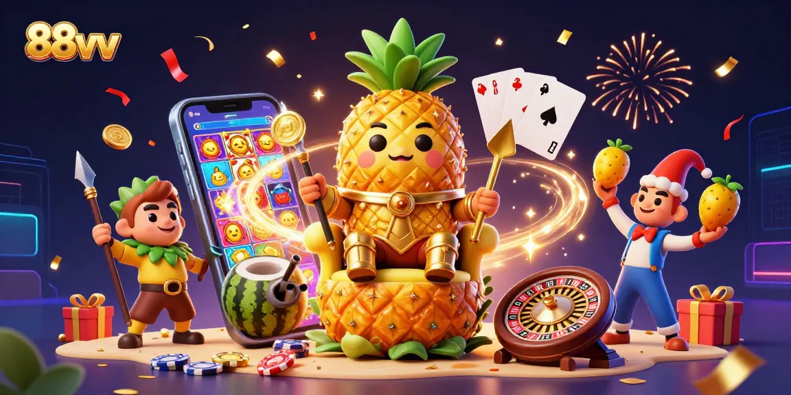 Join the excitement at 88vv with vibrant 3D casino characters and immersive gaming elements.