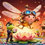 MUBET elevates your gaming experience with vibrant slot reels, lavish casino elements, and lively characters.
