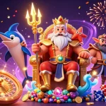 Experience the thrill of Sunwin with vibrant 3D animation featuring casino elements.