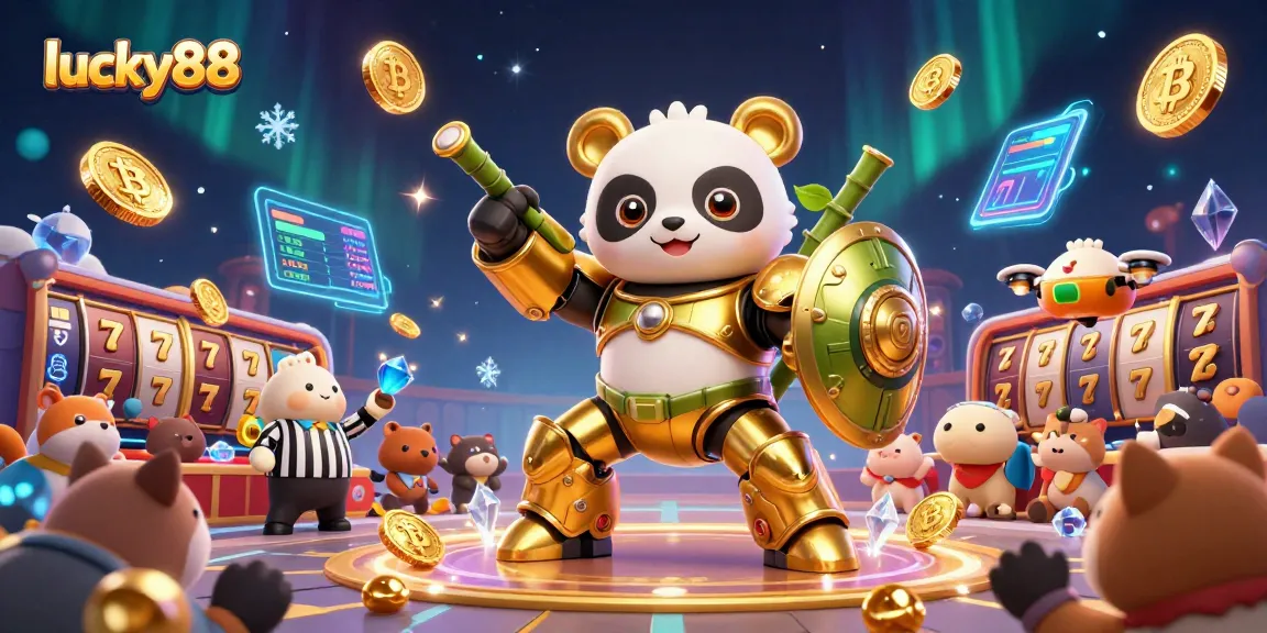 Experience lucky88 slot action with dynamic 3D characters and vibrant casino elements.