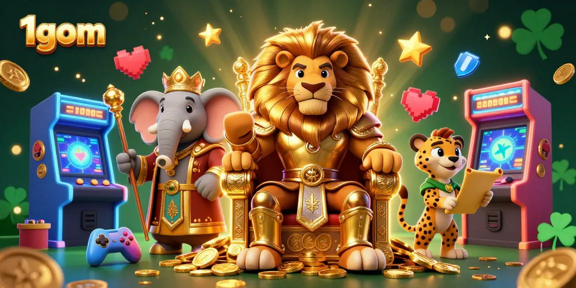 Experience thrilling 1gom gameplay with vibrant characters in a dynamic casino scene filled with energy.