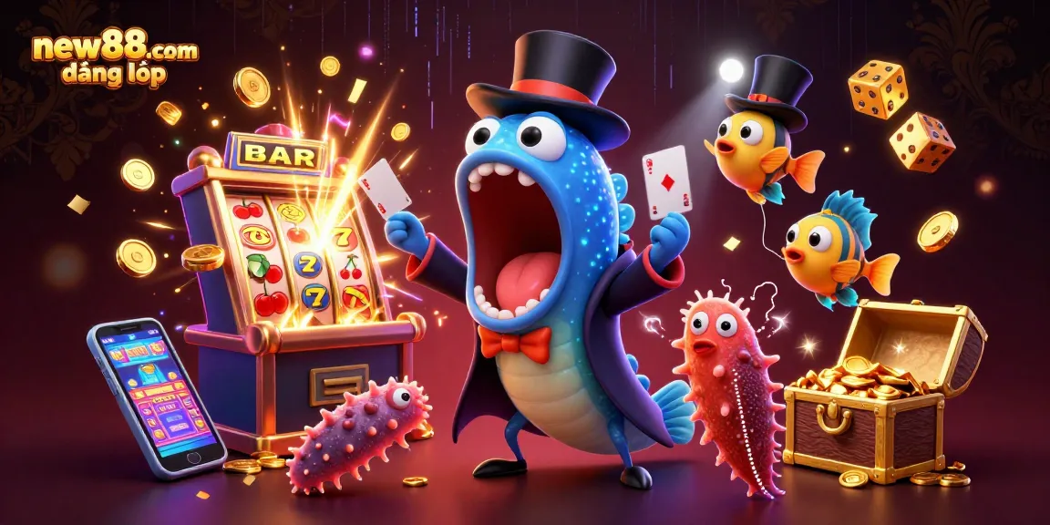 Spin the reels of excitement at new88.com đăng nhập with magical sea creatures and vibrant casino elements.