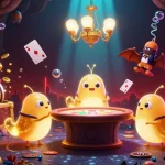 Experience thrilling slot bonus excitement in this vibrant cave casino scene