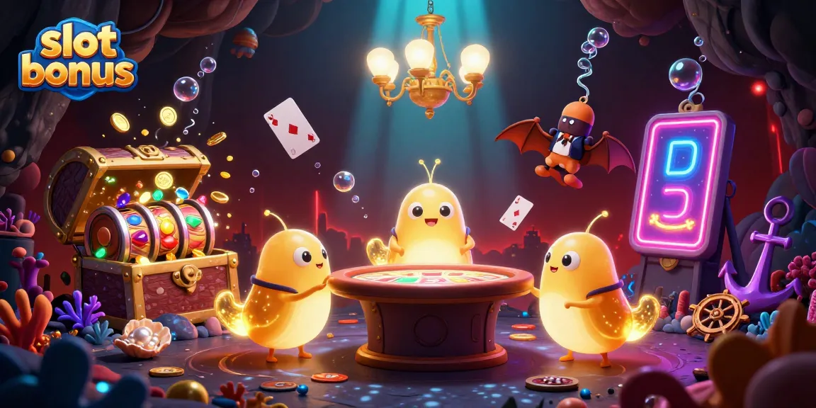 Experience thrilling slot bonus excitement in this vibrant cave casino scene
